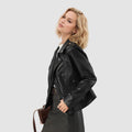 Women's Fall Fashion Waist-Tie Fitted Jacket 2026 | Trendy Jacket - Black