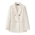 Women's Fall Korean Casual Petite Blazer 2026 - Orange Red