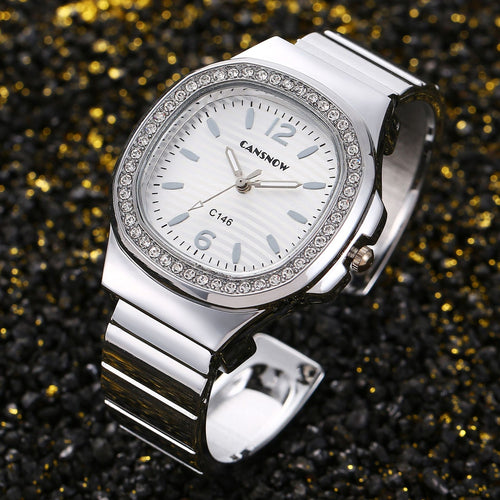 2026 Western Southeast Asia Cross-Border Bestseller Middle East Quartz Rhinestone Bangle Watch Quartz Watch Stock Wholesale