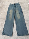 Summer Retro Slimming High Waist Drapey Loose Wide Leg Pants