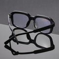 Tortoise Shell Anti-Blue Plano Glasses Frame New Western Stud Square Wear Jewelry Glasses Women Bare Face Versatile Frame