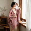 Women's Ethnic Shawl + Cape 2026 - Red