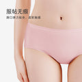60支精梳棉少女士内裤女纯棉桑蚕丝裆无痕夏中腰三角短裤透气抗菌