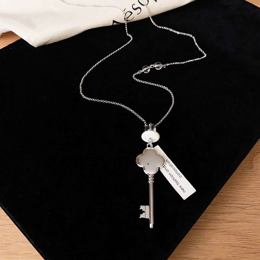 Korean Key Pendant Necklace - view 7