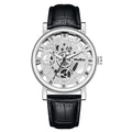 New Watch Men Clear Base Cutout Imit. Mechanical Watch Men Belt Quartz Watch In Stock Watch Wholesale