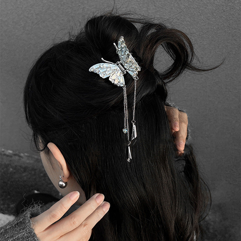 Rhinestone Butterfly Geometric Hair Claw Clip - view 4