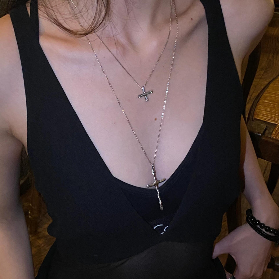 Korean Resin Heart Pendant Necklace - view 9