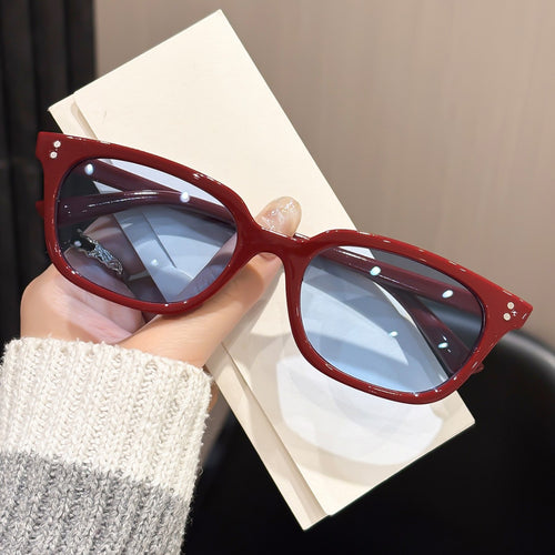 Small Square Frame Stud Sunglasses New Overseas UV-Proof Sun-Proof Sunglasses Driving Women Sunglasses Premium