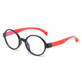 Fashionable Kids Anti-Blue Coated Glasses Silicone Frame Baby Goggles Unisex Plano Bulk Discount