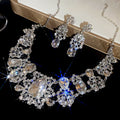 Sophie Paris World Flower Bloom Full Diamond Heavy-Duty Teardrop Jewelry Set Wedding Banquet Luxury Necklace Light Luxury Niche Necklace