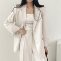 Women's Fall Professional Fashion Blazer + Pants 2-Piece Set 2026 - Sky Blue