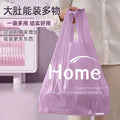 thickened household purple printed garbage bag kitchen office dormitory large portable vest plastic
