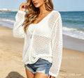 Summer Fashion Knit Long Sleeve Hollow-Out Set
