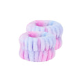 Amazon Twist Sponge Headband Girls Premium Wool Scarf Fabric High Crown Headband Face Wash Makeup Head Headband Set