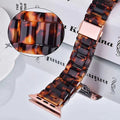 For Appleiwatch Watch Band New Import Butterfly Buckle 78 Third Gen 3 Bead Clear Apple Resin Band