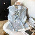 Women's New Chinese Designer Petite Vest + Skirt 2-Piece Set 2026 - As Pictured