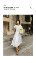 Embroidered Flutter Sleeve Dress (Sale, No Returns), Summer 258708