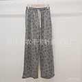 Casual Fashion Printed Straight Leg Wide Leg Pants + Pants