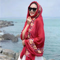 Women's Ethnic Shawl + Cape 2026 - Red
