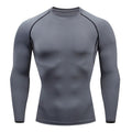 european size tight-fitting long-sleeved men's sports running sports training basketball bottoming t