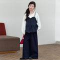 Girls' Floral Cami Layered Shirt & Wide-Leg Pants - 3-Piece Set
