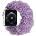 For appleiwatch Watch Band s87 Overseas Spring/Fall Winter Stretch Hair Tie Soft Cloud Fleece Fuzzy Band