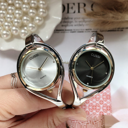 2024 New Cross-Border New Hot Sale Women Bangle Quartz Watch Rose Gold Simple Fashionable Watch