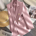 Women's Fall Korean School Loose Blazer + Top 2026 | Casual Blouse - Houndstooth Pants