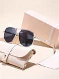 Metal Pilot Sunglasses Sun-Proof Sunshade Overseas Trendy New Western Trendy Versatile Unisex Personality Sunglasses