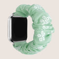 For appleiwatch Band S8 New Spring/Summer Embroidered Flower Polyester Large Cord Hair Tie Apple Watch Band