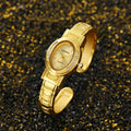 2024 Amazon ebay AliExpress Bestseller Gold Rose Gold Color Bangle Quartz Womens Watch Niche Small Dial Watch