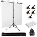 Photography T-shaped background stand 2*1.5 meters T-shaped 150*200CM background curtain set Live broadcast green screen equipment