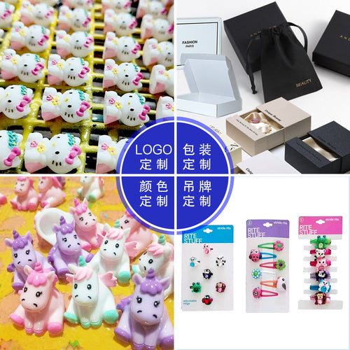 Gem Li Custom Resin 3D 2D 3D Cartoon Creative Accessory Color Painting Resin With Piece Decor Mold Making Custom