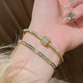 Premium Bangle 2025 Fashionable Simple Bangle Plain Band Bestseller Gold Accessory Bracelet Couples Bracelet New