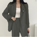 Women's Fall Professional Fashion Blazer + Pants 2-Piece Set 2026 - Sky Blue