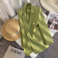 Women's Fall Korean School Loose Blazer + Top 2026 | Casual Blouse - Houndstooth Pants