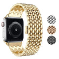 Fits apple watch Apple Watch Band Dragon Pattern Alloy Butterfly Buckle Metal Apple Band