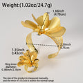Middle East Gold Keep Color Copper Gold Plated DIY Petal Multi-Layer Petal Half Multi-Bangle Ring Set Overseas Bead Gem