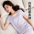 假两件睡衣女莫代尔10A抑菌短袖套装简约凉感夏女士家居服可外穿
