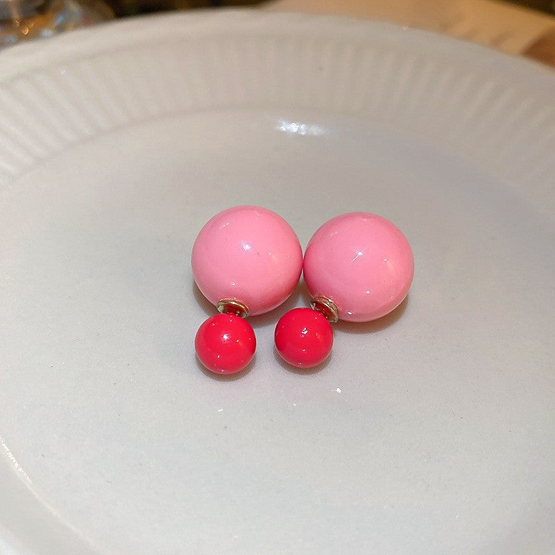 Pink Heart Bear Drop Earrings - view 9