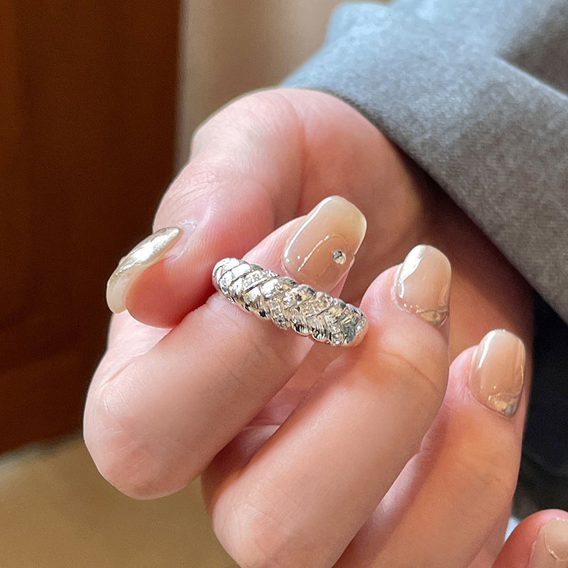 Vintage Rhinestone Flower Statement Ring - view 7