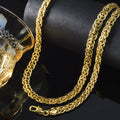 Western Fashionable Bead Gem Jewelry Coin Band Shape Spliced Chain Unisex Hip-hop Necklace Bracelet Set