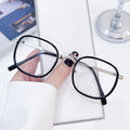 Chestnut Brown Stylish Photochromic Glasses Women With Rx Ultra-Light Glasses Frame Men Trendy Anti-Blue Plano