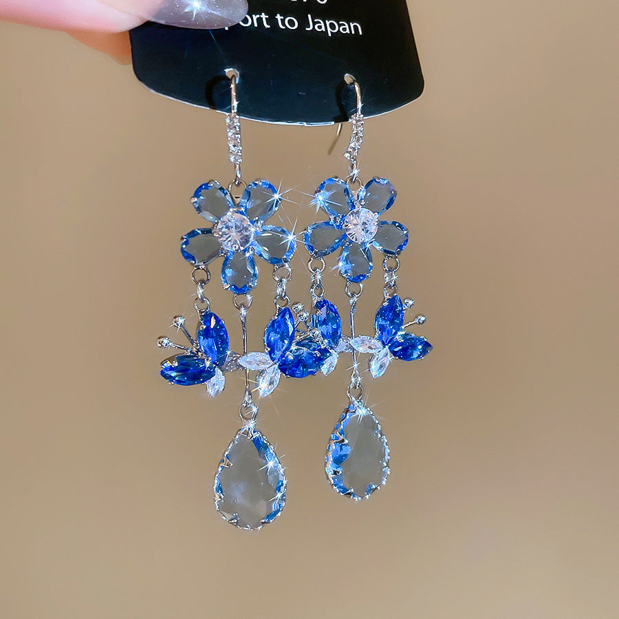 Oversized Square Zircon Statement Earrings - view 4