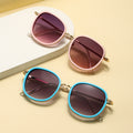 New Korean Version Fashionable Kids Sunglasses Unisex Kids Street Snap Retro Glasses Metal Frame Baby Sun-Proof Sunglasses