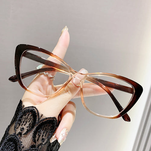 Gradient Presbyopia Glasses Overseas Western Premium Fashionable Blue-Light Lens Cat-Eye Elderly Single Vision Reading Glasses