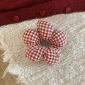 Gem Li Flower Sponge Large Cord Hair Tie Heart Plaid Printed Hair Tie Women Korean Style Simple Tie Bun Dispatch Elastic Band