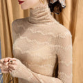 Women's High Neck Lace Autumn Layering Top