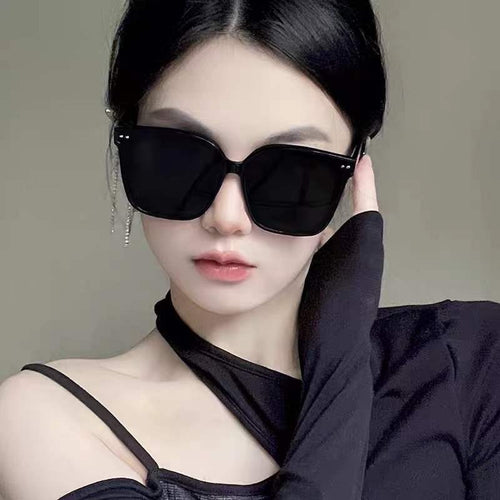 2024 New Women Sunglasses Trendy gm Korean Big Frame Face-Slimming Driving UV-Proof Men Premium Sunglasses
