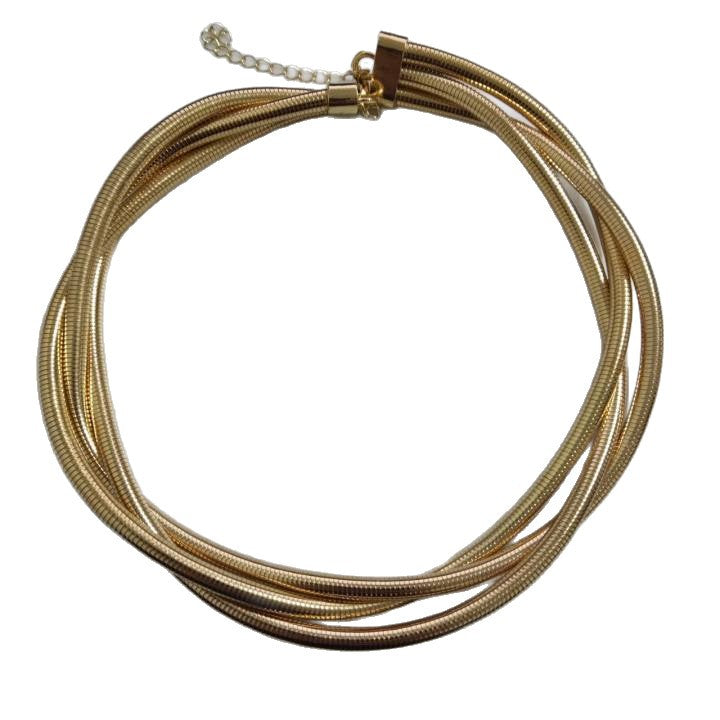 Oversized Geometric Metal Cuff Bracelet - view 5